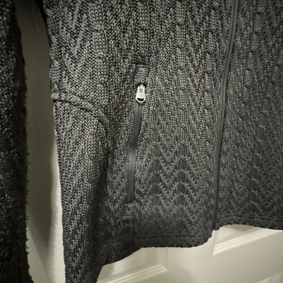 Spyder Jacket Womens Small S Major Cable Stryke Knit Full Zip Patterned Grey - Picture 6 of 11